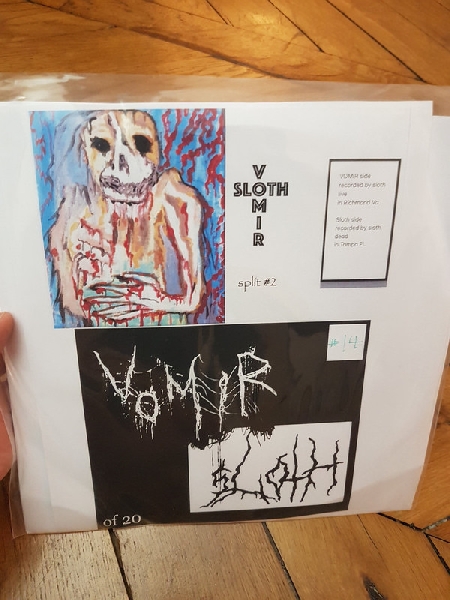 Vomir (roro perrot) / Sloth - Split #2 (lathe cut 10 Vomir (roro perrot) / Sloth - Split #2 (lathe cut 10